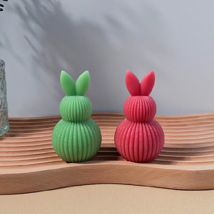 Multifunktionale Silikon-Kaninchenformen Kerzenformen Seifenformen Kaninchen-Dekorationsformen Bastelformen für Bastelliebhaber