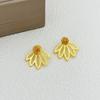 Temperament Personality Style Fashion Trend Hollow Petal Stud Earrings Premium Earrings
