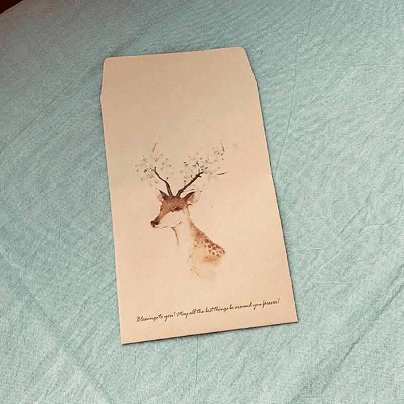 Thank You Card Mother's Day Greeting Card Dried Flower Handwritten Blessing Starry Sky 5PC Goddess Festival