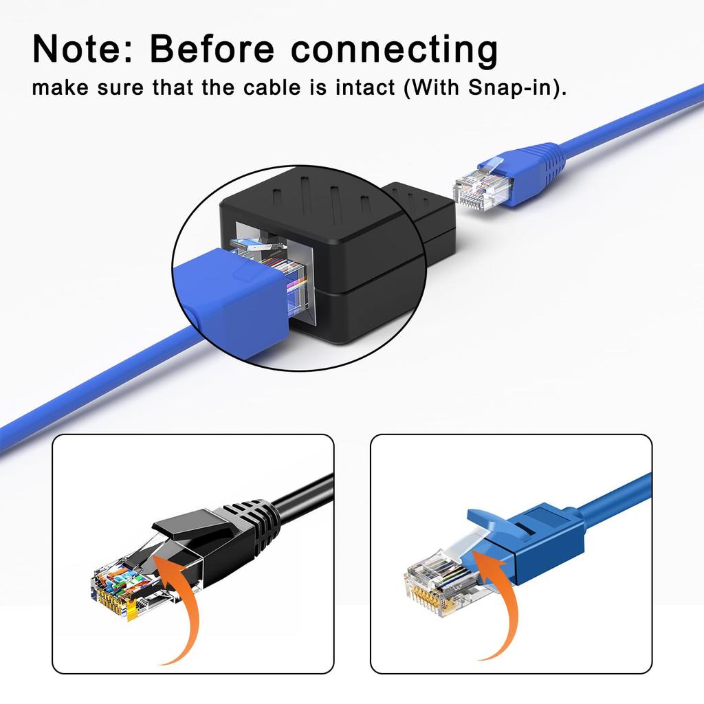 1/5/10PCS RJ45 Ethernet Keystone Coupler for Cat7 Cat6 Cat5 Internet Cable Extender Connectors Female To Female RJ45 Coupler