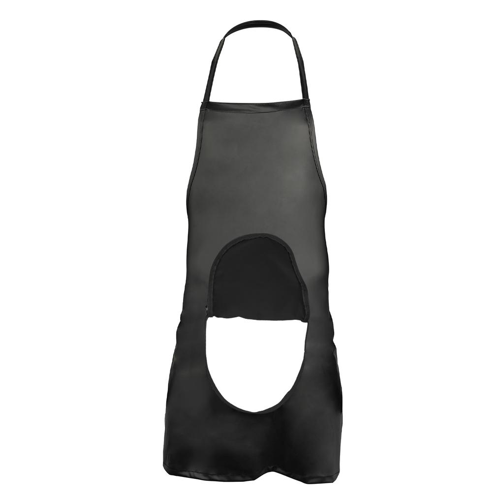 Men'S Halloween Cosplay Costume Chef Lingerie With Zipper Open Crotch Leather Apron Nightclub Stage Sexy Waiter Cosplay Uniform