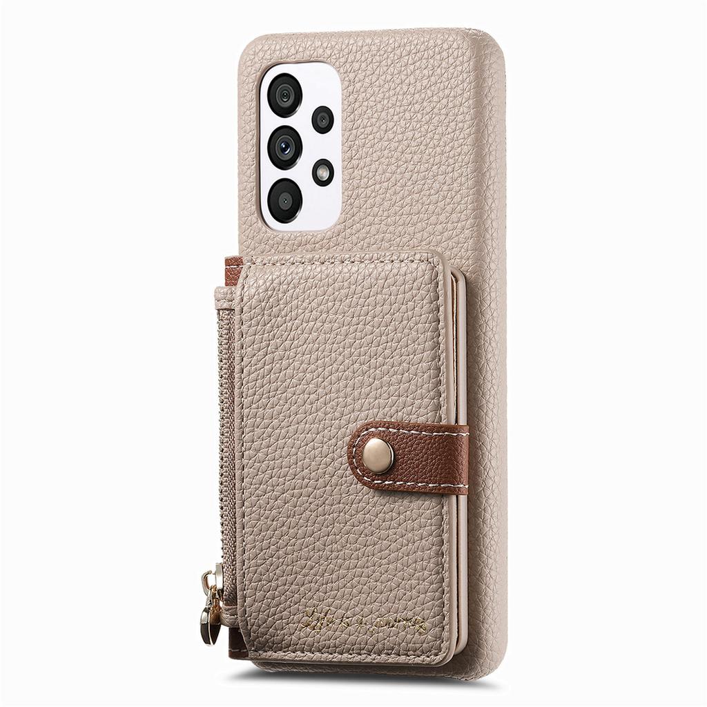 Cards Pocket Wallet Leather Zipper Case For Samsung Galaxy S24 Ultra A14 A24 A34 A15 A55 A05S S23 Plus S22 Bag Purse Stand Cover