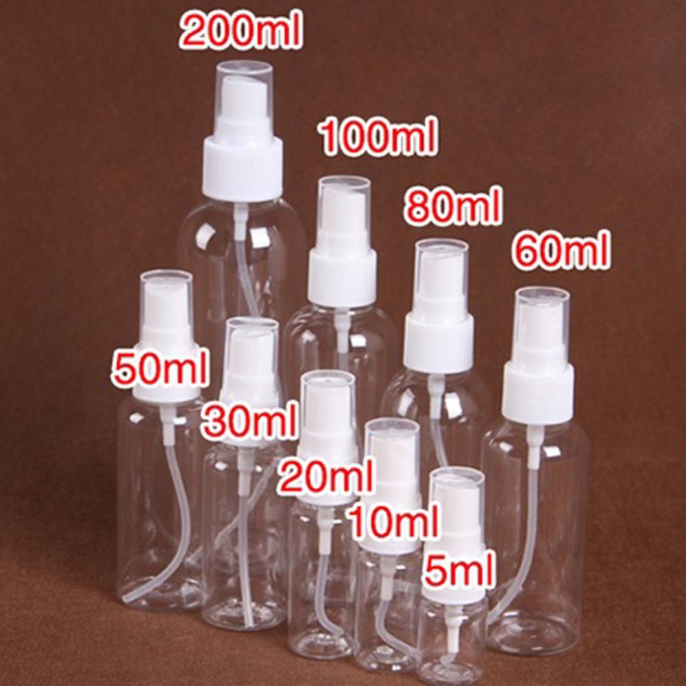 Portable Cosmetic Spray Atomizer Transparent Sample Plastic Travel