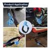 ABLZ-2PCS 1/2Inch X 22Inch Soft Hook And Loop Rope Synthetic Recovery Strap 43000LBS Breaking Power Blue