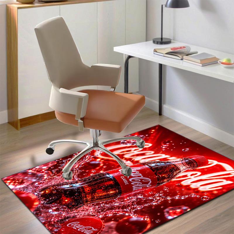 Christmas Gift Halloween Themed Cola Beverage Coca Cola Carpet Is Suitable for Living Room and Bedroom Doormats Office Balcony Decorative Carpet V26