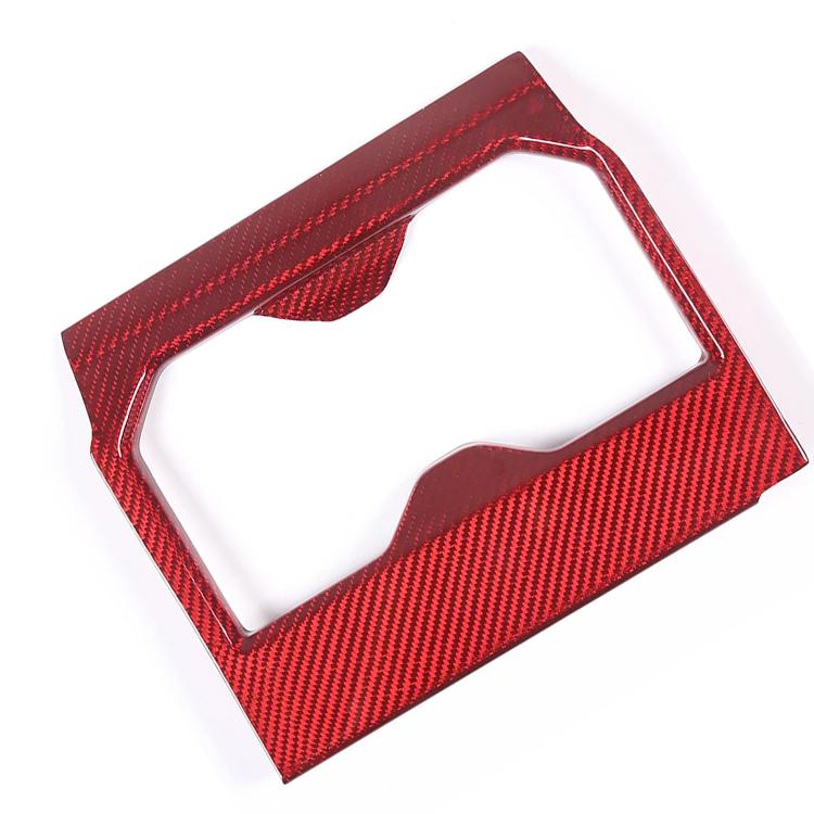 For 2022-2023 Toyota Tundra Real Carbon Fiber Car Interior Accessory Center Console Cup Holder Panel Decorative Cover