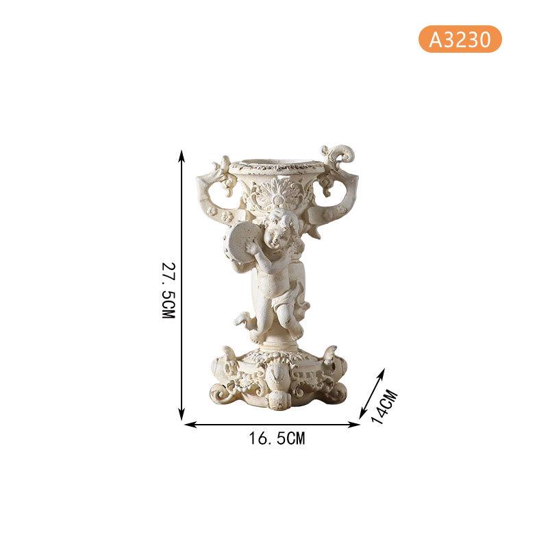 Французский романтический подсвечник-ангел с римской колонной для свадебного декора