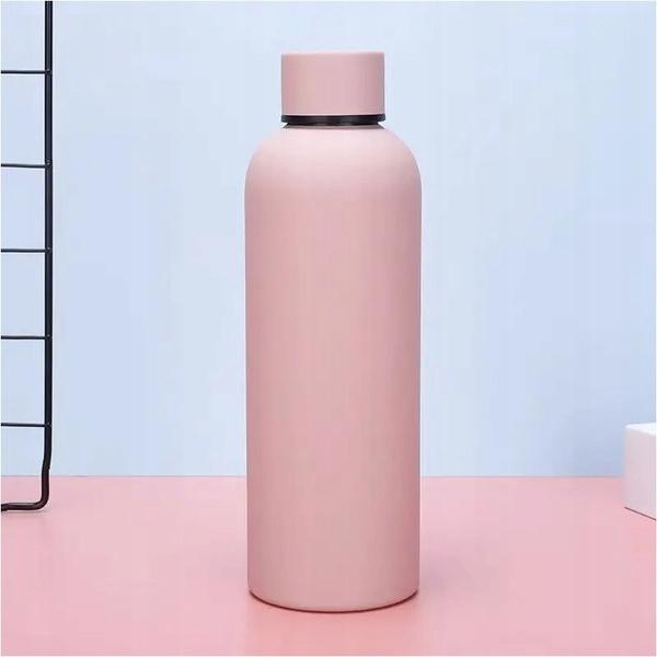 Ecarla Bidon Ze Stali Nierdzewnej, Butelka Termiczna 500Ml Brudny Róż Bd46R