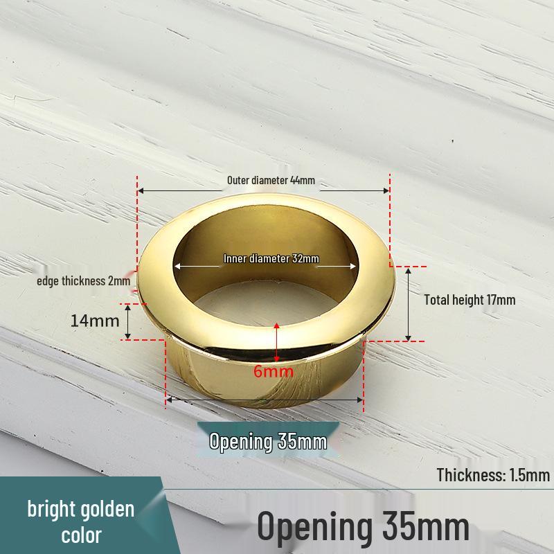 Cable Management Desk Grommet - Decorative Cover and Ring for Computer Furniture
