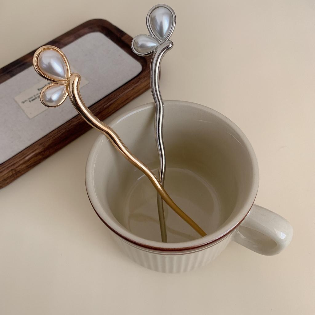 Exquisite Retro Metal Hair Clip Women's New Chinese Style Hair Clip Imitation Pearl Hair Stick Hair Accessory Headwear