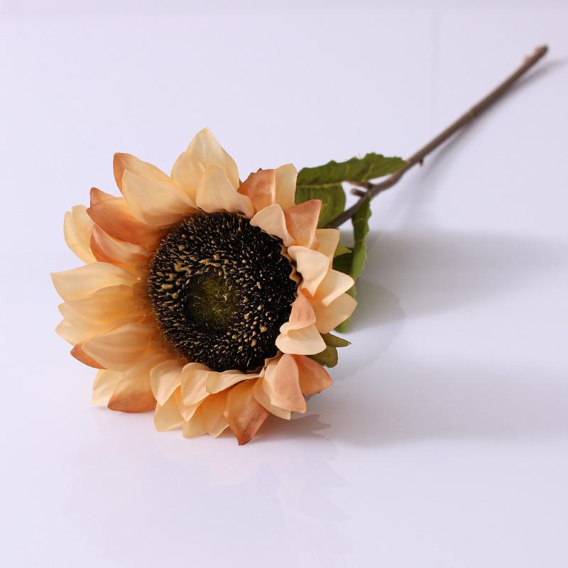 Sunflower Simulation Bouquet Autumn Color Retro Wedding Bride Fake Flower Wedding Shooting Prop Flower