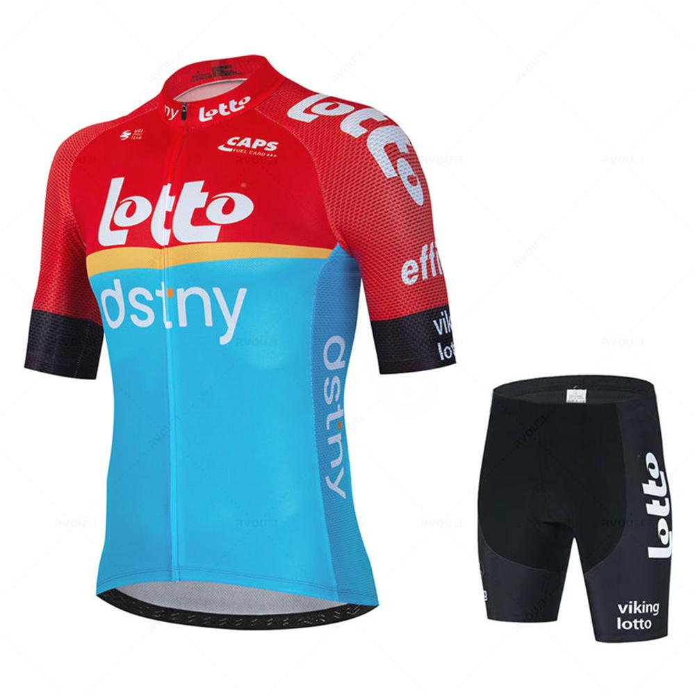 

Lotto Cycling Jersey Set 2026 Summer New Bicycle Clothing MTB Uniform Riding Bib Shorts Bike Clothing Maillot Ciclismo Hombre M