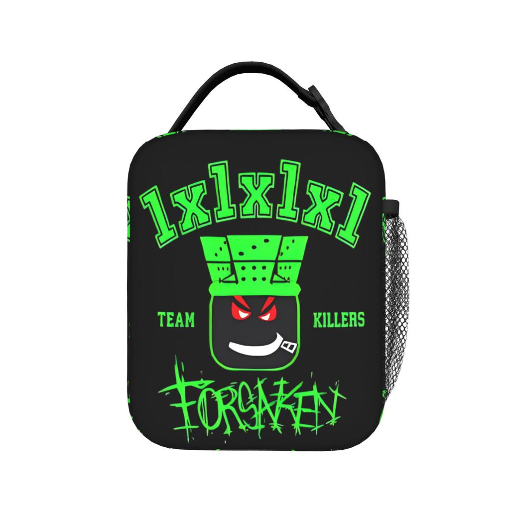 Vintage TEM Bluudude Forsakens Get in Now TEM Blue Dude Insulated Lunch Bag Leakproof Meal Container Cooler Bag Tote Lunch Box