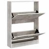 Vidaxl Shoe Cabinet, Concrete Grey, 59X17X81 Cm