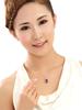 Zhenrong Imitation Brazilian Amethyst Teardrop Angel's Tear White Copper Pendant