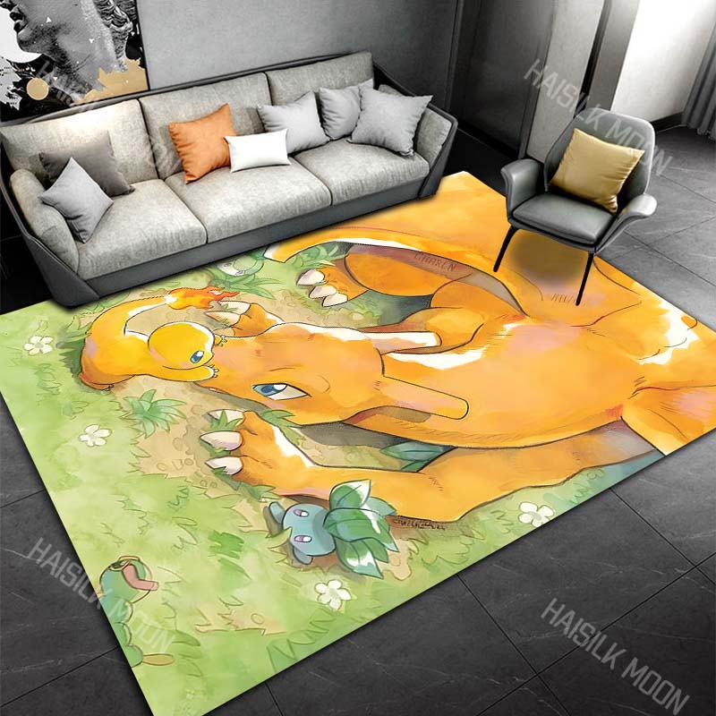 17Styles Monsters C-Charizard Carpet for Living Room Bedroom Kid's Room Game Room Home Decor Area Rug Non-slip Mat Potdemiel