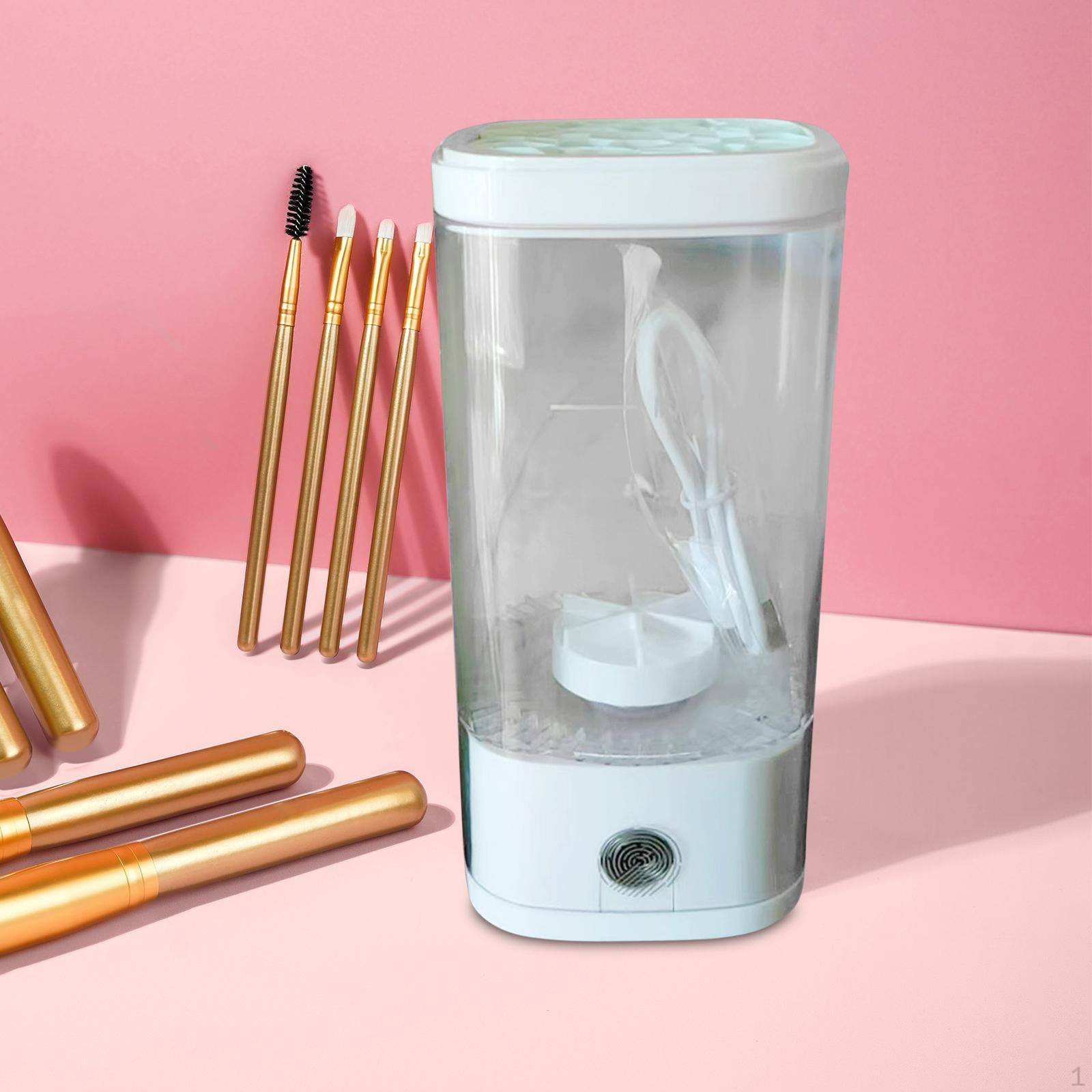 

Электрическая машина для мытья кистей для макияжа всех размеров, clear white