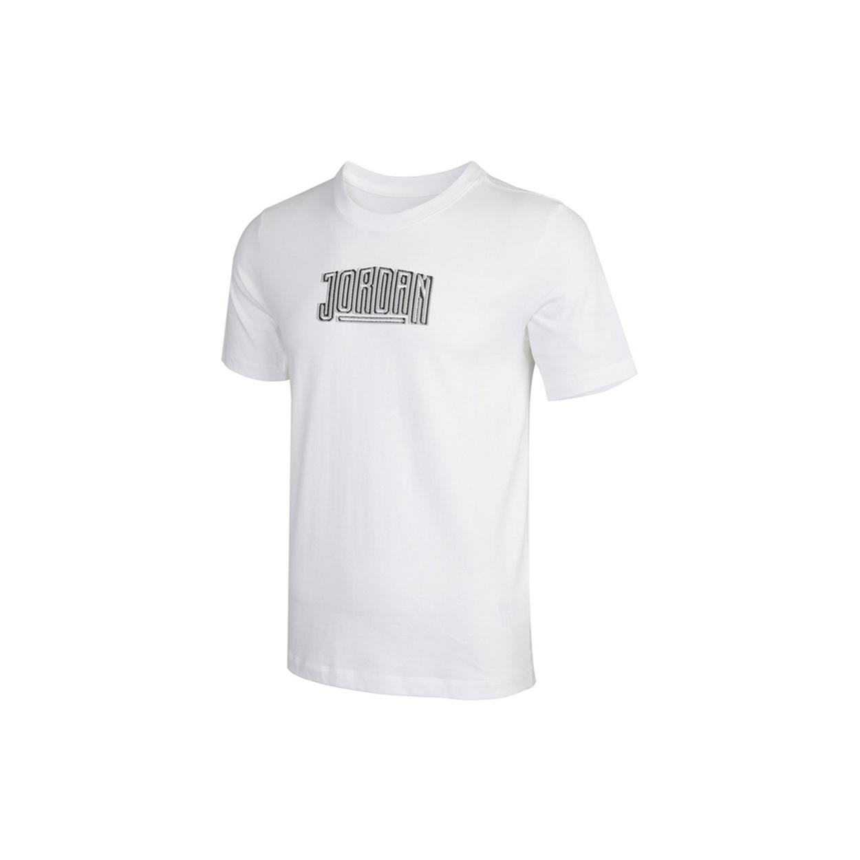 Air Jordan Dna Ss Crew 2 Alphabet Logo T-Shirt White Men s DA9915-100 XL