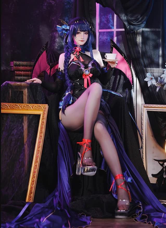 [Lavender] Shogun Raiden Cosplay Costume, Halloween and Christmas Costume, Formal Wear, Little Devil, Size M