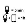 Creative Waterproof Removable Flip-Top Toilet Decal Sticker