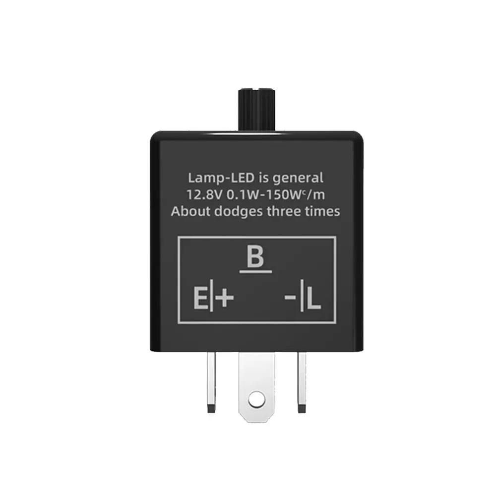 

Универсальный 12 В 3-контактный CF-14 JL-02 мотоциклетный светодиодный мигающий реле поворотника автомобильный переключатель указателя поворота мотоциклетный переключатель чёрный