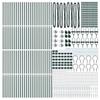 Fence Posts with Drive In Sleeve 52 Pcs Green