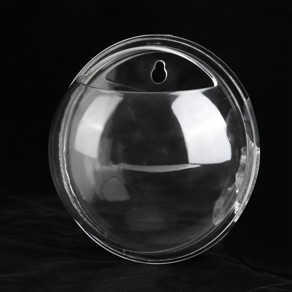 Clear Acrylic Wall Mounted Fish Bowl Round Transparent Fish Bowl  Wall Decoration