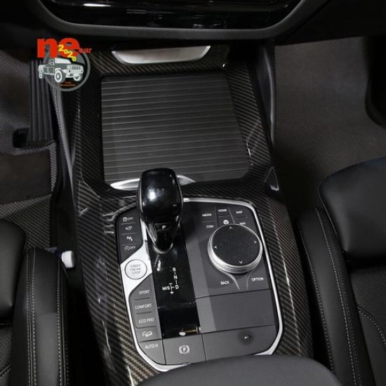 Car Gear Shift Panel Frame Trim ABS Carbon Cover For BMW X3/X4 G01 G02 -