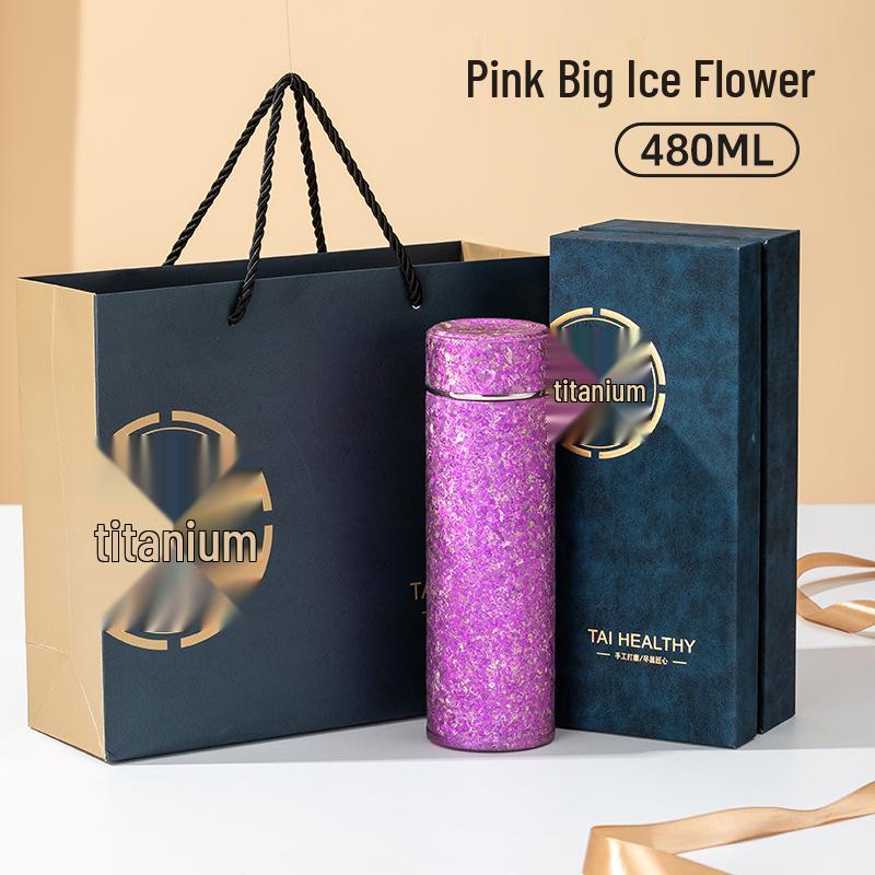 Premium Double-Layer Titanium Tea Cup with Separation Steeping and Insulation