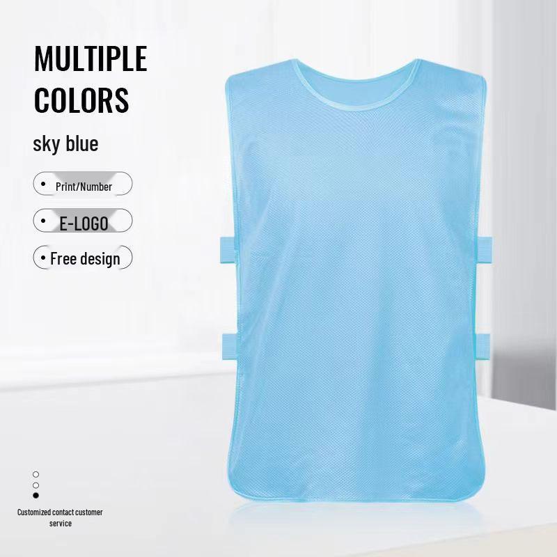 Team-Building Football Training Vest for Kids with Printable Number