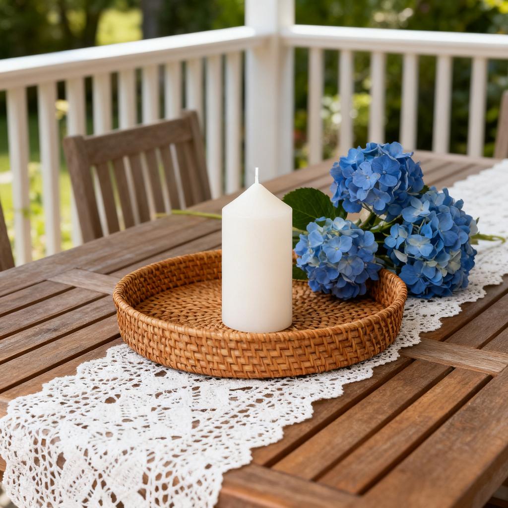 Bath Set Teacher Gifts Mother's Day For Women European Style Pointed Ivory Large Round Column Candles 3PC