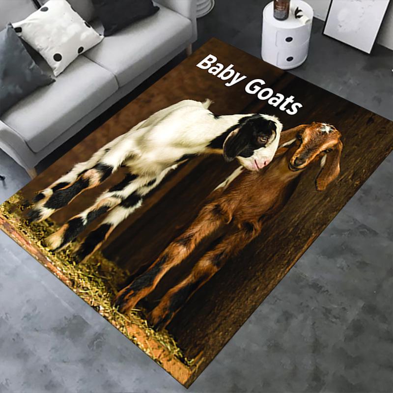 Office Carpet Baby Goats Sofa Rug for Under Chairs, Protection Blanket