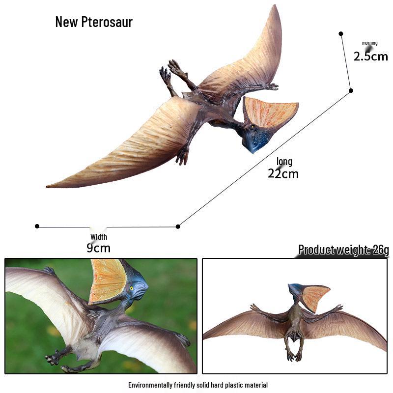 Jurassic Dinosaur Simulation Toy Set: Pterodactyl & Tyrannosaurus Rex Models
