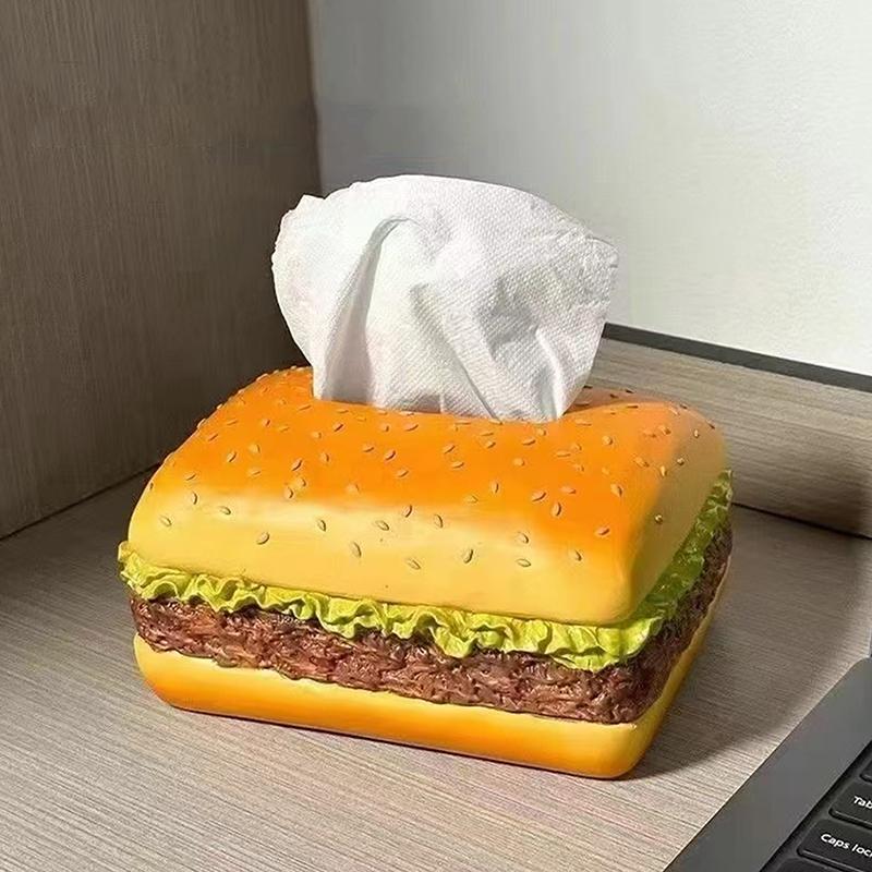 

Гамбургская коробка с салфетками, имитация креативности, ретро-коробка для ящиков в гостиной, украшения для домашнего веселья