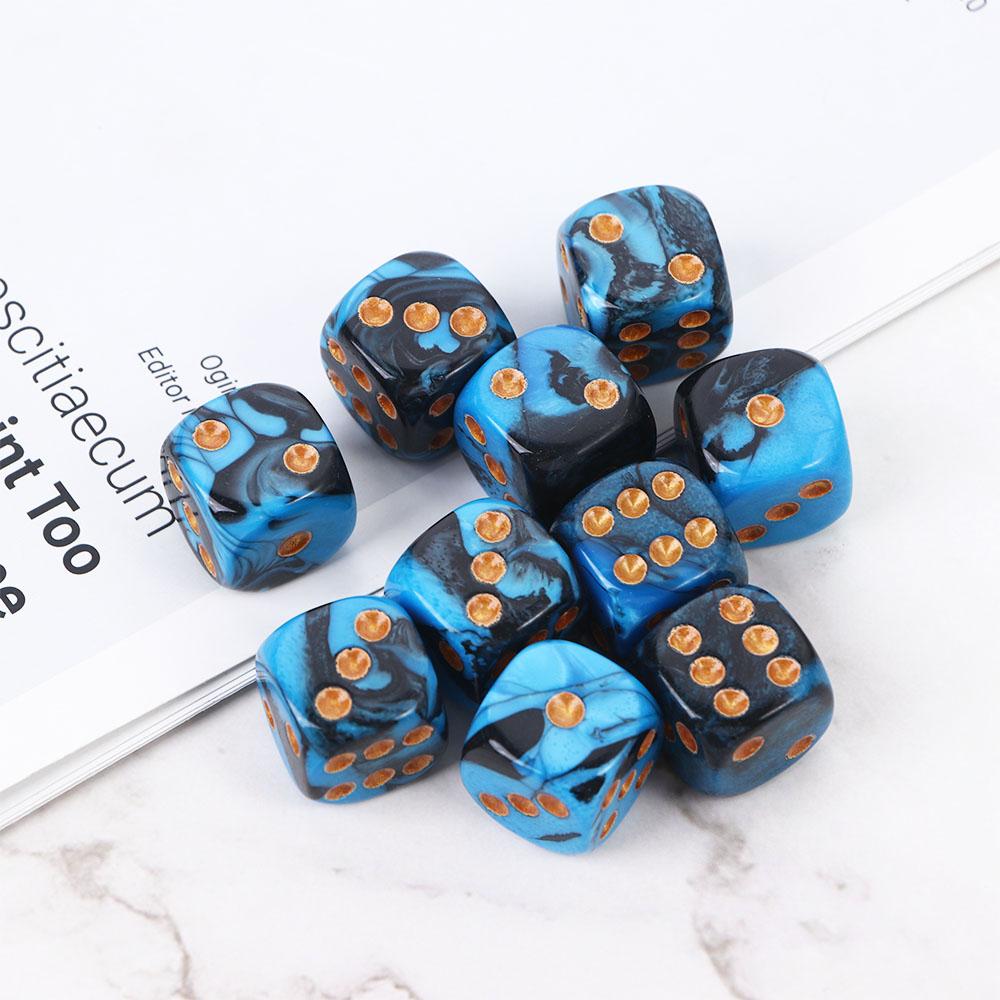 Desktop Game Entertainment Acrylic Dice Round Edges Dice Square Point Dice 6 Sided Dice D6 Dice