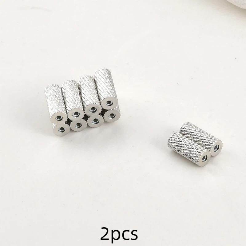 2Pcs Magnetic Attraction Spacer Bead For Jewelry Findings Making Necklace Supplies Diy Brass 14K Gold Plated Accessories