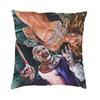 Horror Clown Halloween Movie Terrifier Cushion Cover Velvet Pillow Case Sofa Chair Square Pillowcase Living Room Decoration