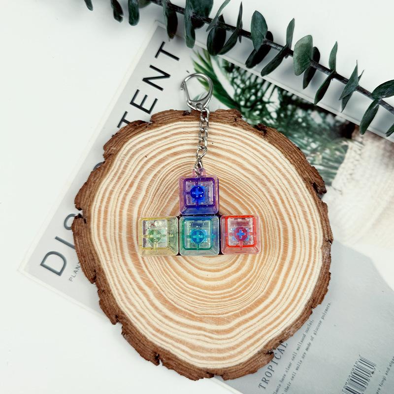 Mechanical Keyboard Mute Shaft Tester Sugar Cube Press Key Decompress Toy Key Pendant Vent Decompressor Button