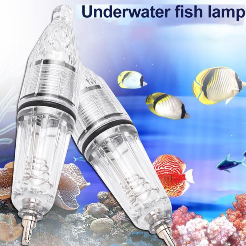 New! 12cm Lure Fish Light Waterproof Deep Drop Underwater Fish Attracting Lure Led Fishing Lamp For 300m