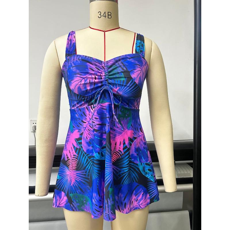 One-piece Swimsuit Women's Explosive Printed Skirt Seaside Beach High-end Bikini Swimsuit