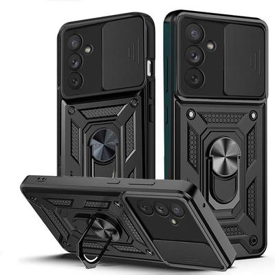 Kameralins-skydd med skjutmekanism Fodral för Samsung Galaxy A25 A04S A14 A24 A34 A54 A23 A33 A53 A73 A13 A22 A32 A52 S20 S21 S22 S23 Ultra Plus Hårt Fodral