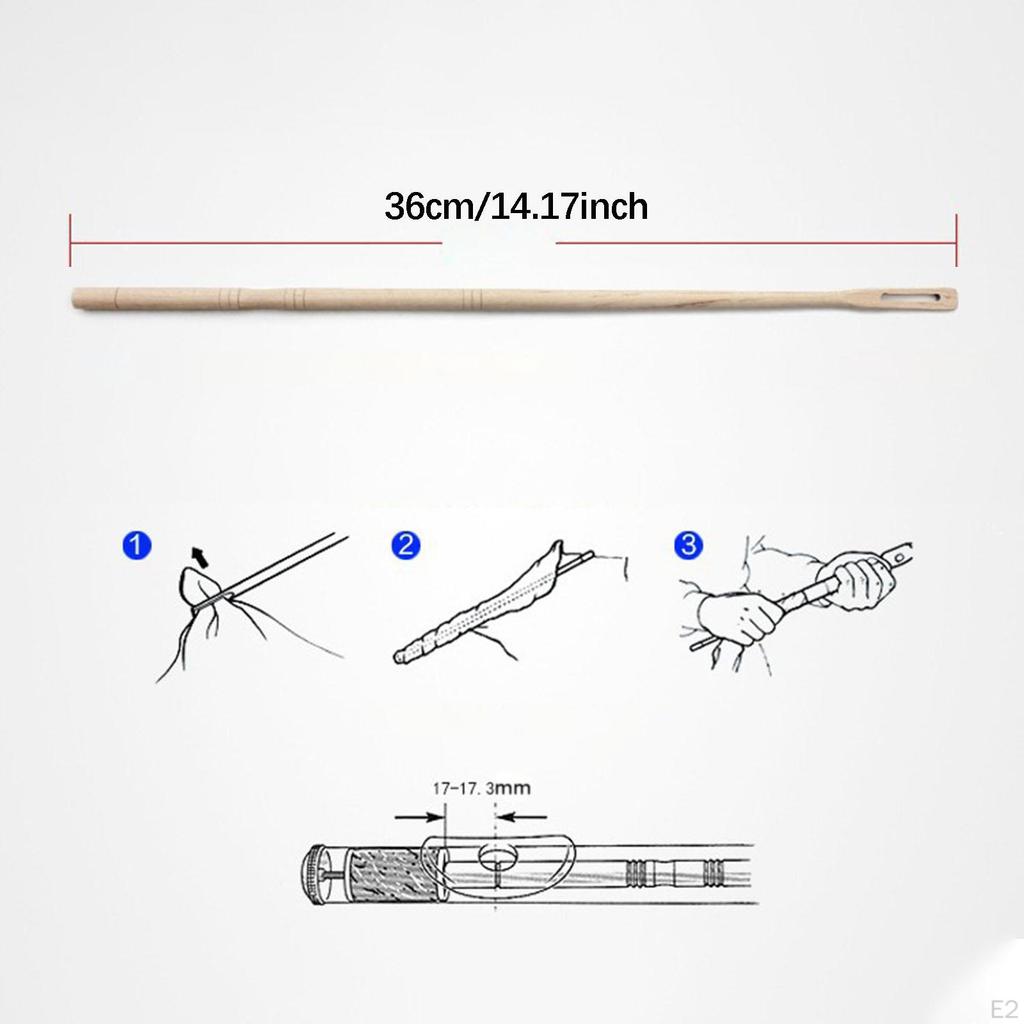 Flute Cleaning Rod 14.17inch Practical Professional Wind Instrument Care Sweeping for Musicians