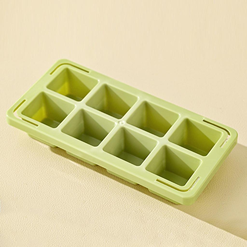 Ice Cubes Tray Cup 8 Grid Portable Ice Maker Large Capacity Storage Container For Freezer Cocktail Drink Summer Ice Maker Tools