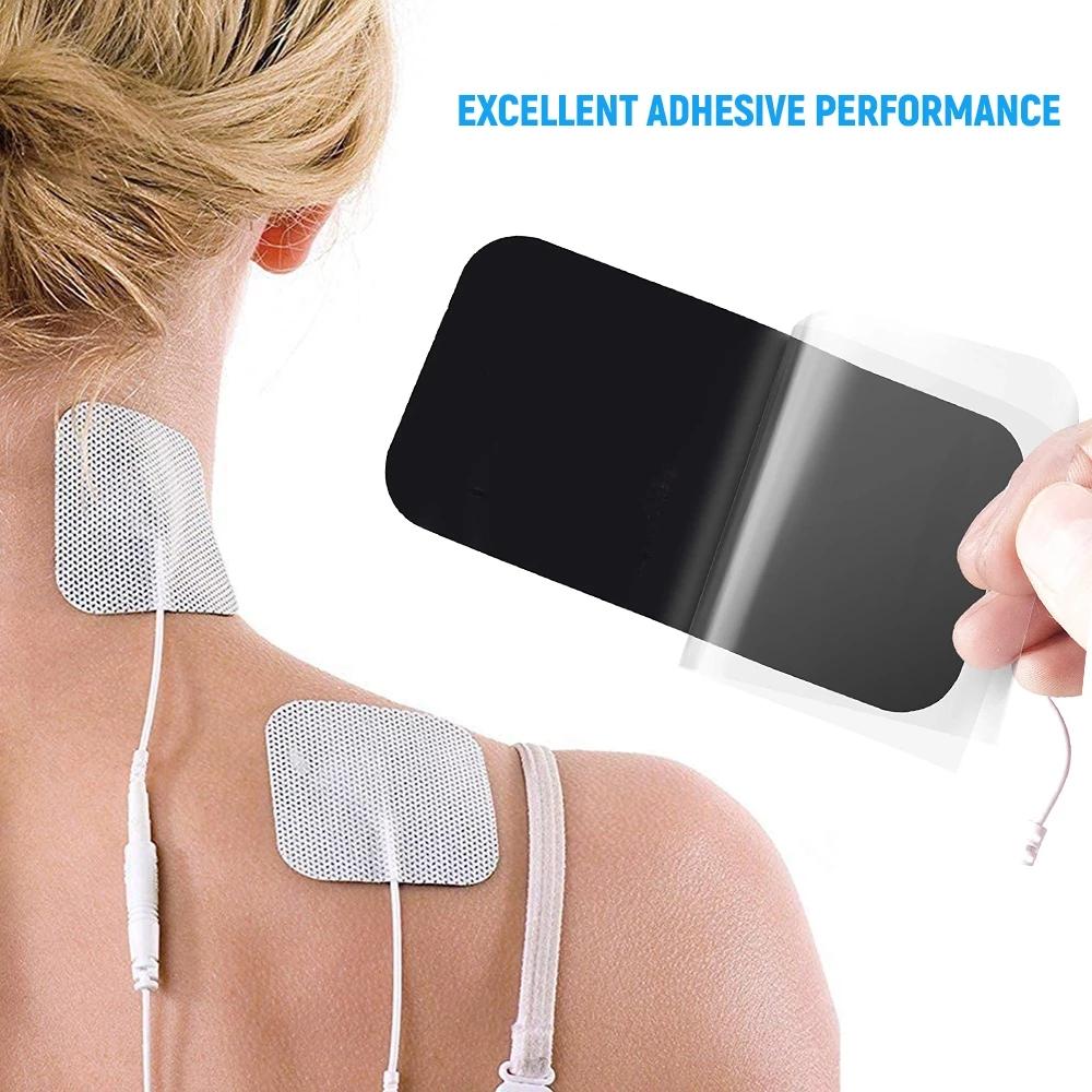 10/20Pcs TENS Pads EMS Electrode Patch Compex Muscle Stimulator Silicone Gel Tens Electrodes Digital Acupuncture Physiotherapy