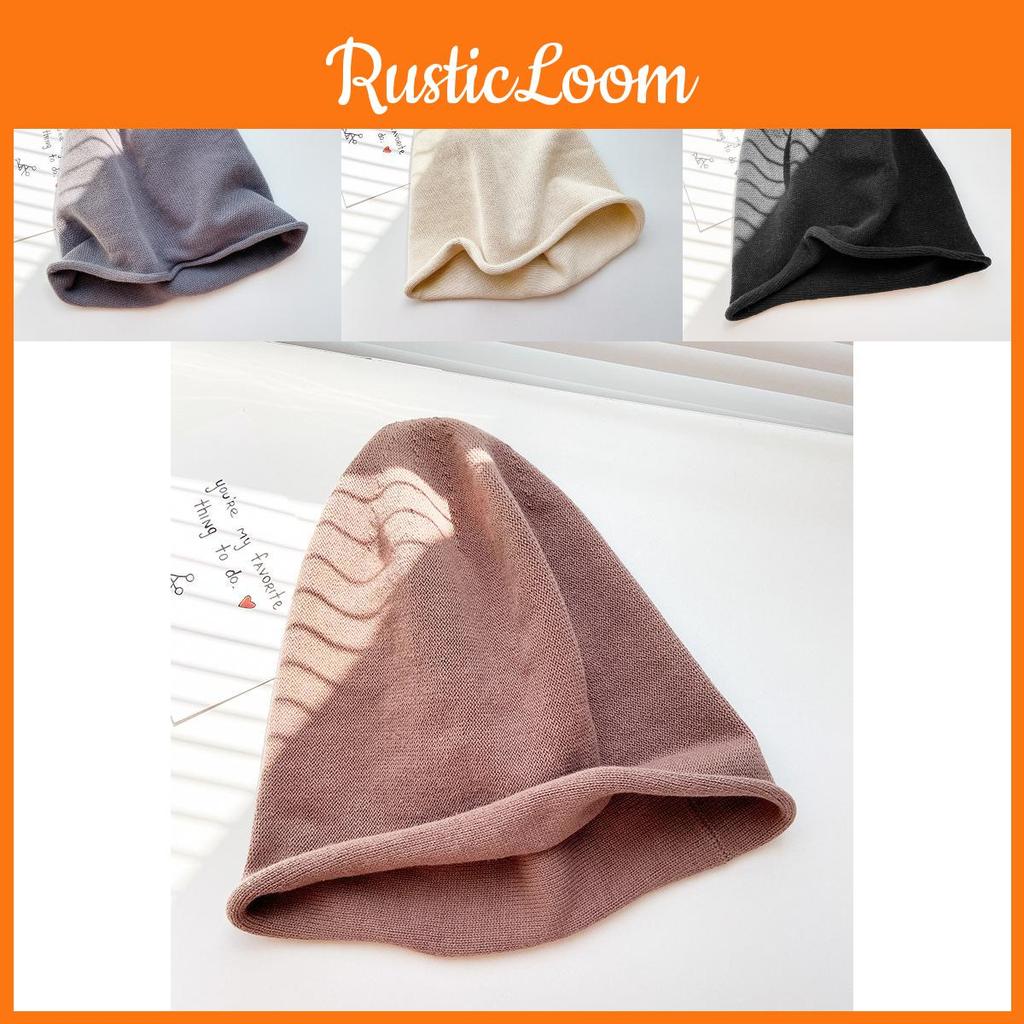 Cottonpolyester Soft Knit Beanie For Women Warm Winter Hat In Black Stylish