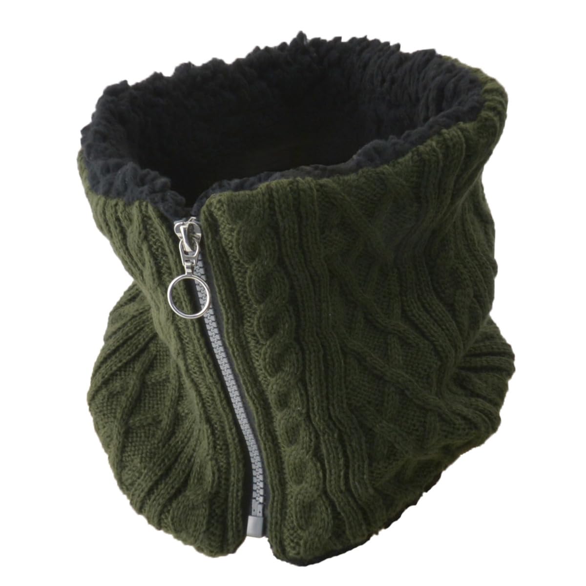 

Casualbox Теплый снуд из боа, размер, молния, вязаный, меховой, грелка для шеи, [Доступно бесплатно]