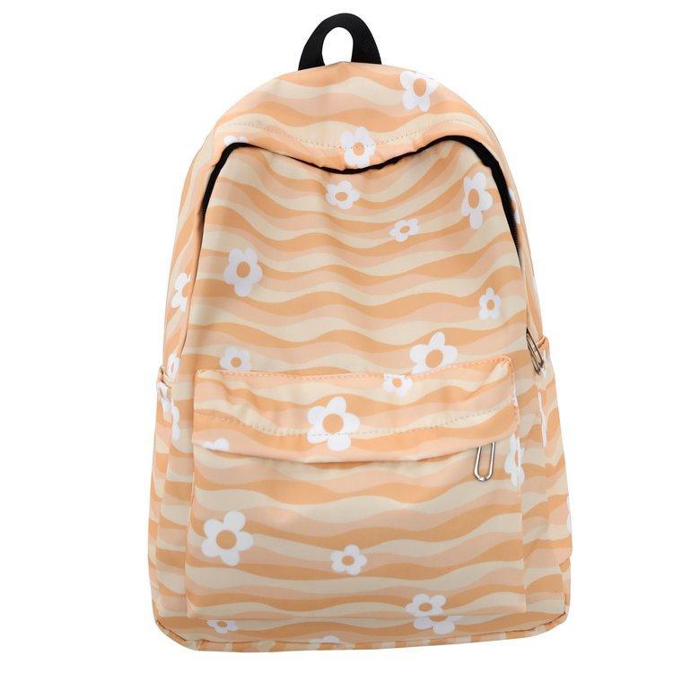 Schoolbag1011 Mori campus new high-value retro fashion versatile large-capacity casual three-dimensional striped backpack