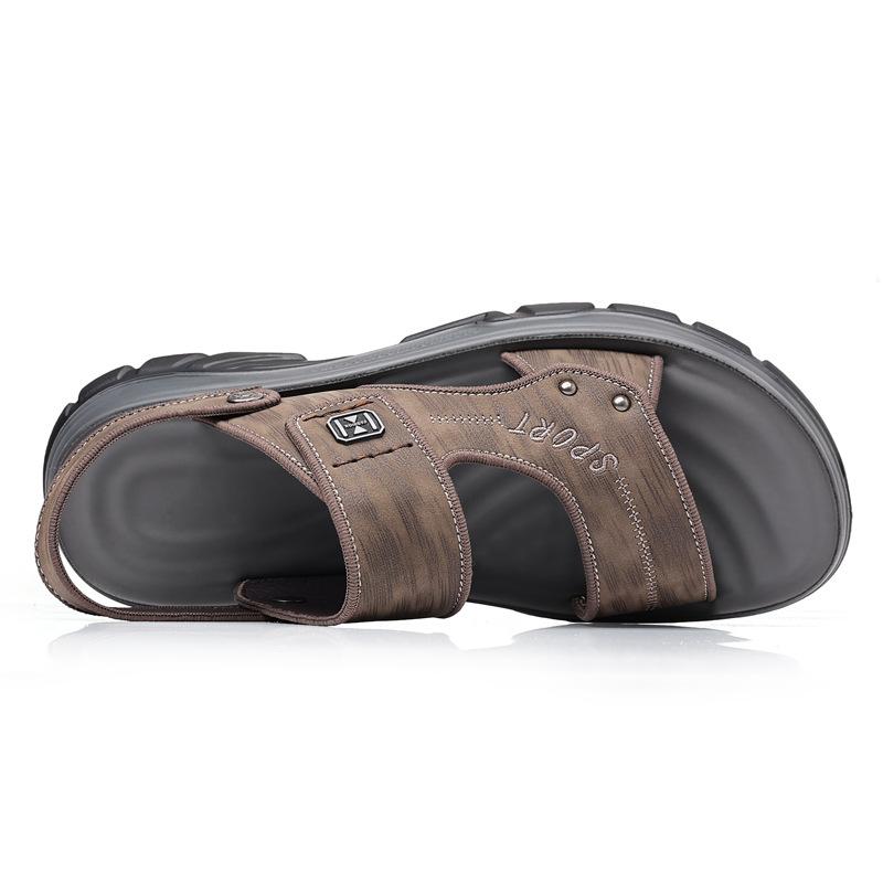 Summer New Men's Beach Shoes Outdoor Men's Sandals Casual Leather Cool Slippers Men's Shoes