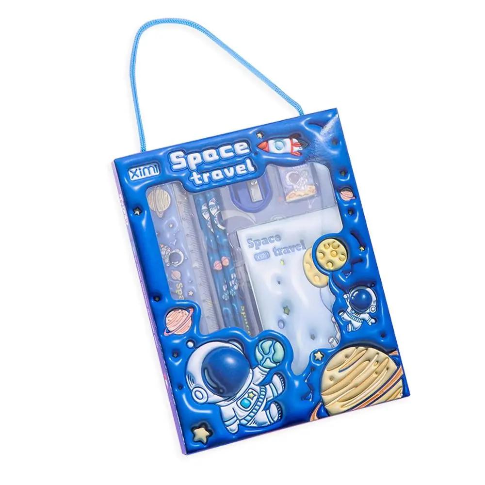 6 In 1 Stationery Set Primary School Children Learning Gift Box Pencils Kindergarten Birthday Gift Prizes Study Stationery Set