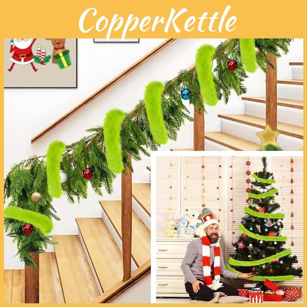 Plush Tree Christmas Ribbon Decoration  For Festive Home And Gift Wrapping